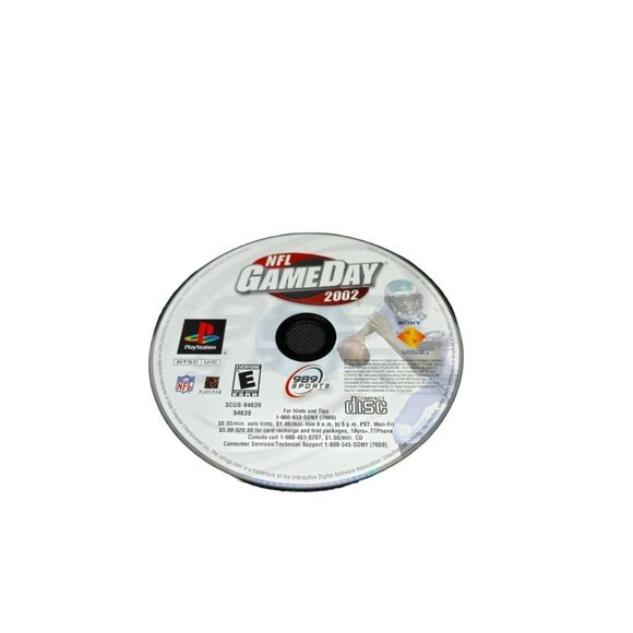 NFL GameDay 2002 Playstation PS1 Video Game Disc Only - Picture 1 of 3
